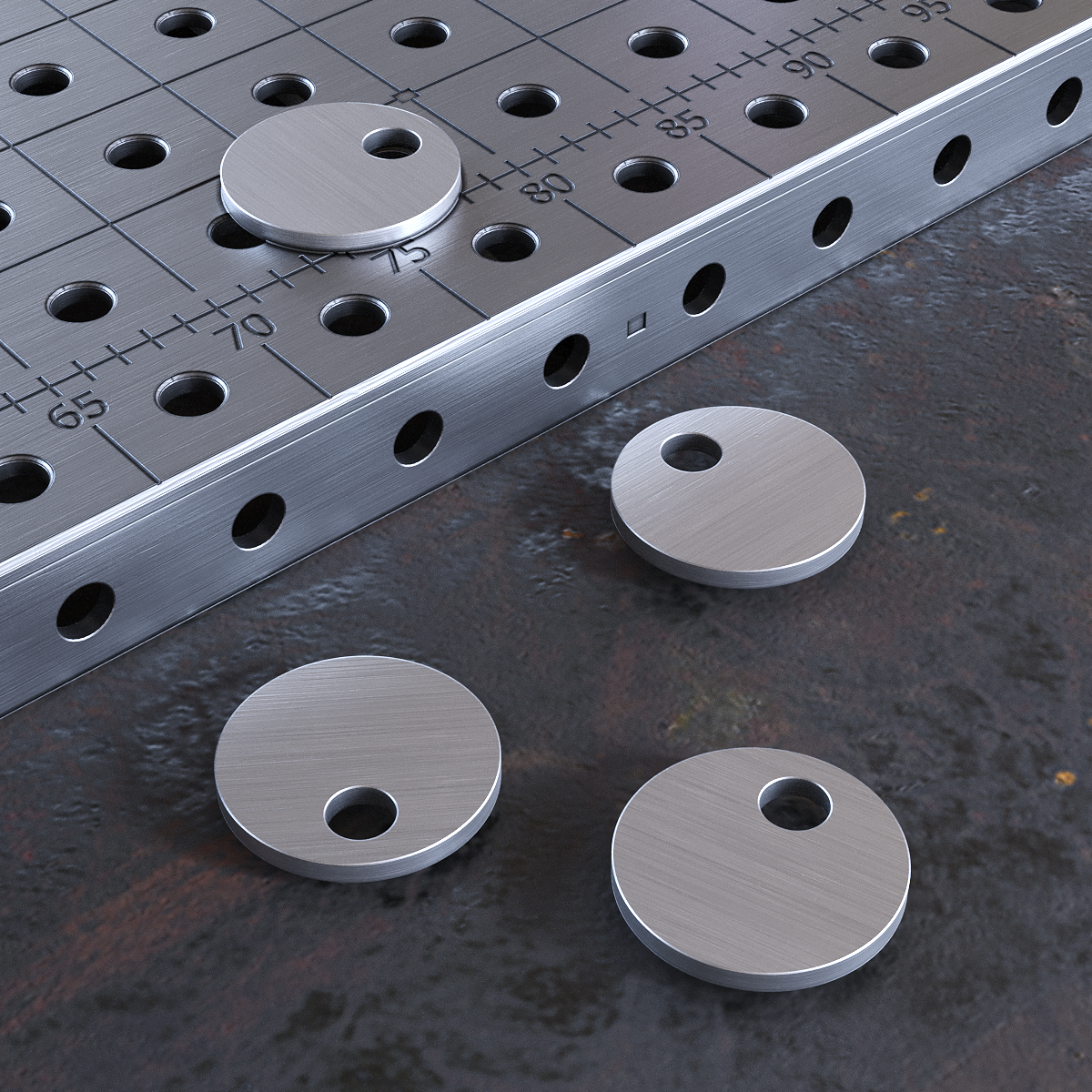 Runt excenterstopp D65 6 mm