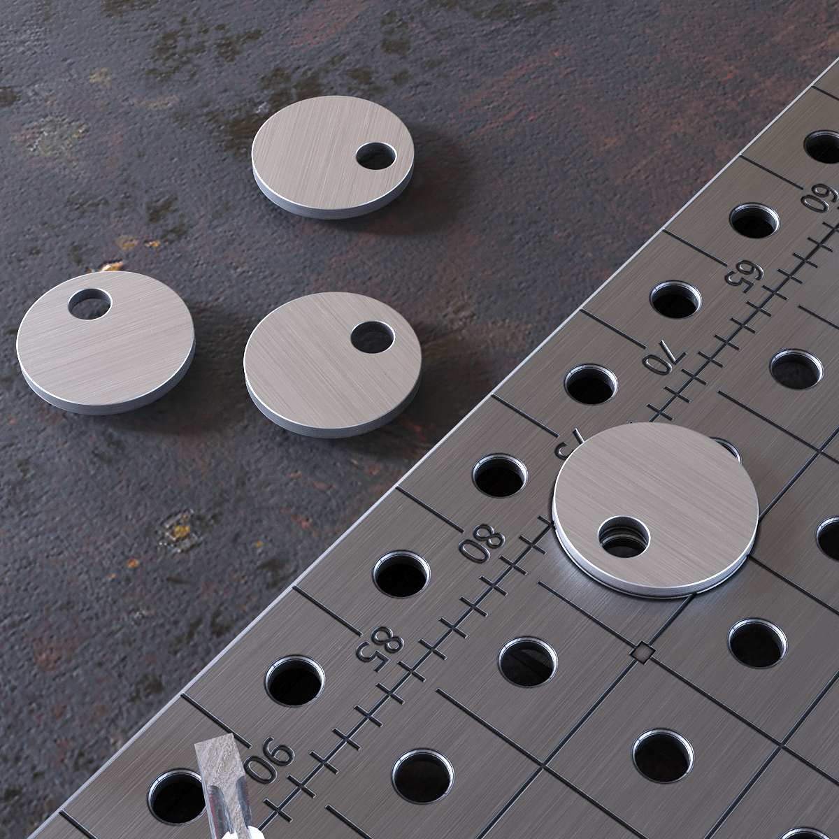 Runt excenterstopp D65 6 mm