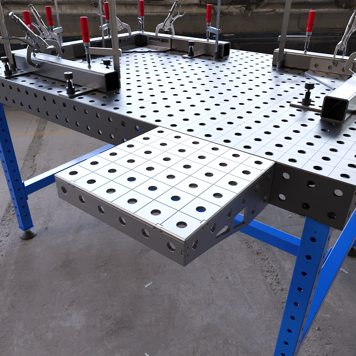 Hitsauspöydän jatke 300x300x100 6 mm