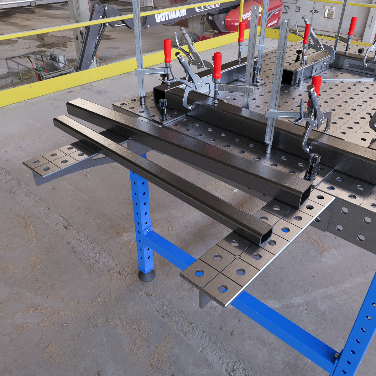 Svetsbordsförlängning 400x100x100 6 mm