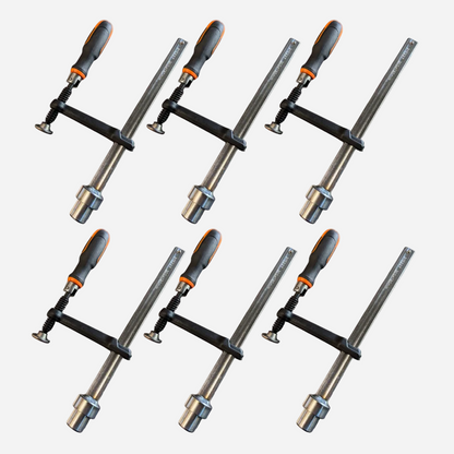 6-delars fästklämma PRO 120x300 Ø28 Set