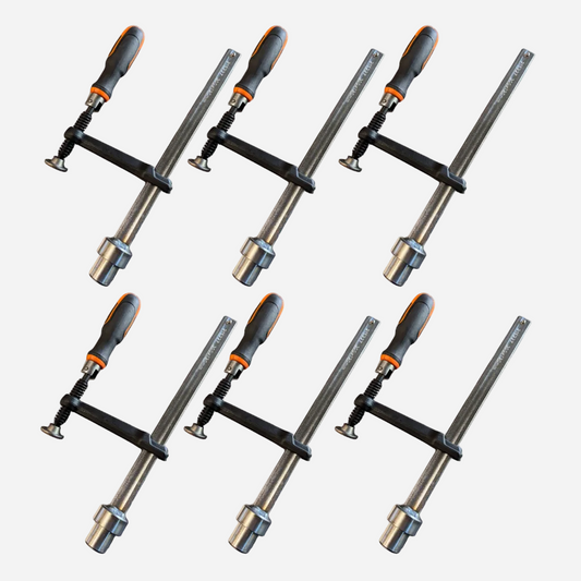 6-delars fästklämma PRO 120x300 Ø28 Set