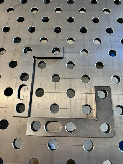 Platt vinkel 150x250 mm Ø28 10 mm