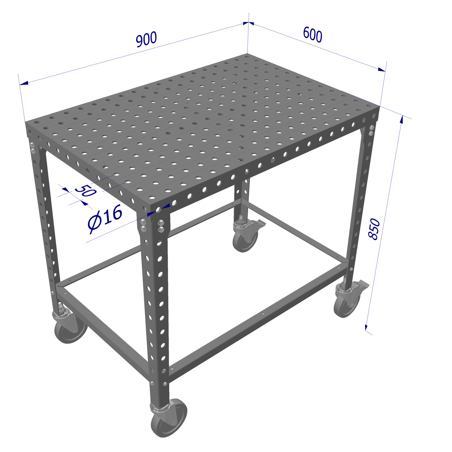 Arbetsbänk Umetalli HobbyPlat 3D Mobil