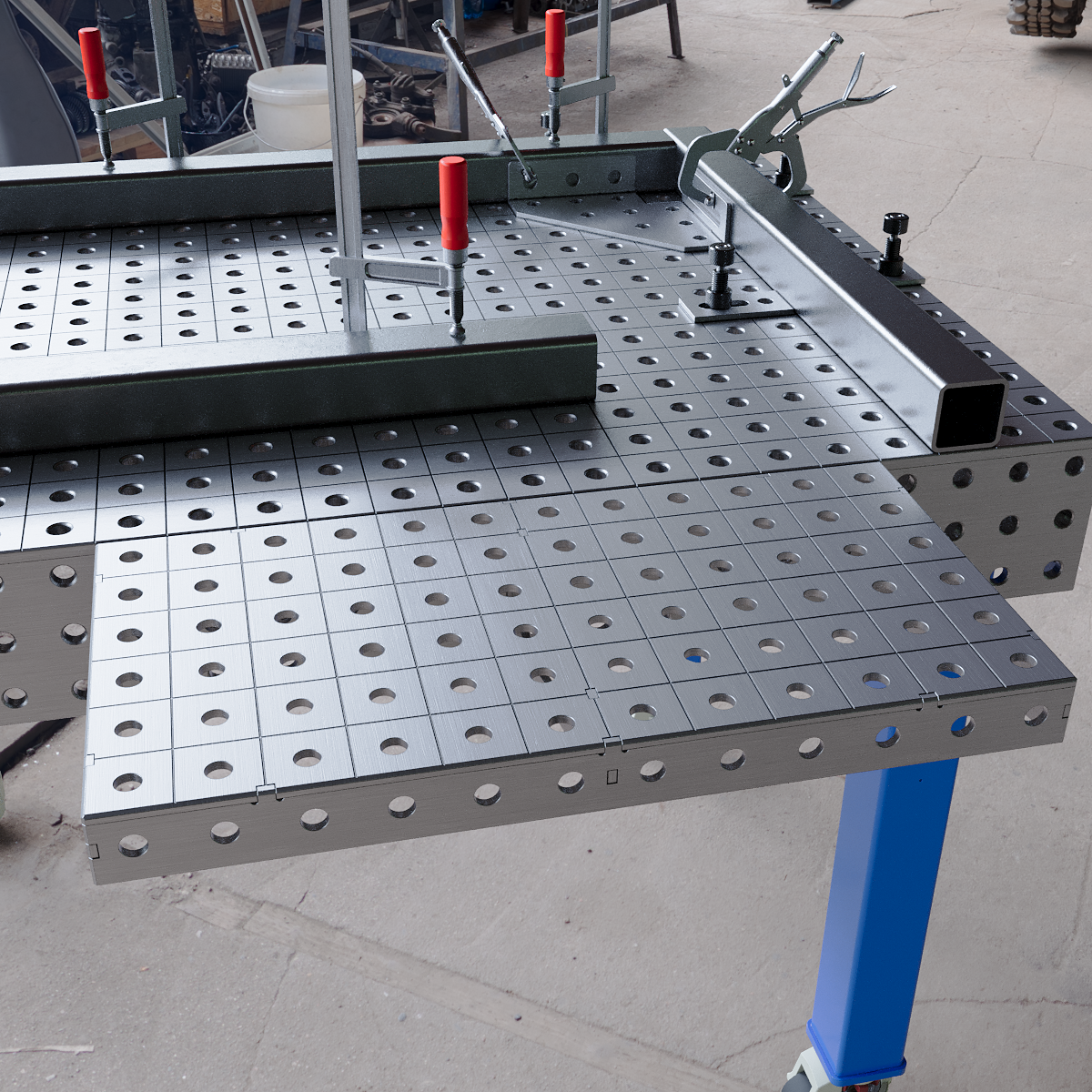 Hitsauspöydän jatke 600x300x100 6 mm